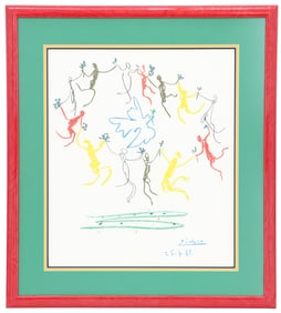 Picasso Lithograph "The Dance of Youth" Signed Color Lithograph