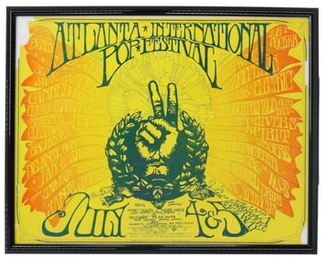 1969 Atlanta International Pop Festival Poster