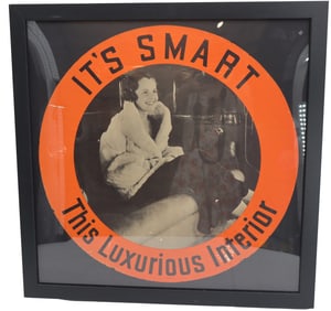 Circa 1930s Buick Showroom Poster, "It's Smart - This Luxurious Interior"