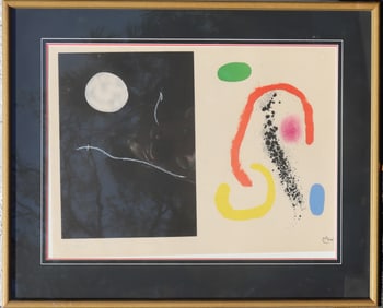 Joan Miro (1893–1983) Spanish, Abstract Lithograph Print
