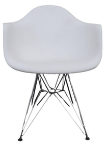 Eames Style Plastic Armchair with Eiffel Base