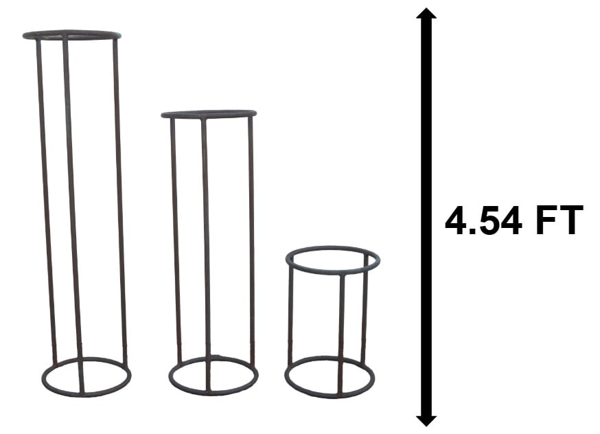 Walter Lamb (1900-1989) American, (3) Rare Bronze Stands for Brown Jordan: Walter Lamb (1900-1989) American, (3) Rare Bronze Stands for Brown Jordan. Circa 1955, original vintage set of Walter Lamb for Brown Jordan patio furniture with beautiful patina on the bronze frames i