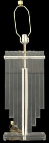Karl Springer (1931-1991) German/American, 1970s Angel Wings Lucite Lamp