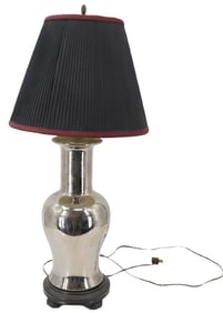 Mid Century Modern Mercury Silvered Table Lamp
