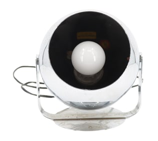 Chrome Mid-Century Modern Eyeball Lamp
