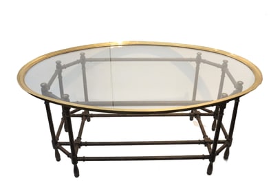 Brass and Glass Coffee Table