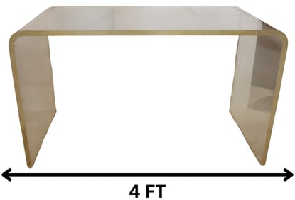 Modern Acrylic Waterfall Table