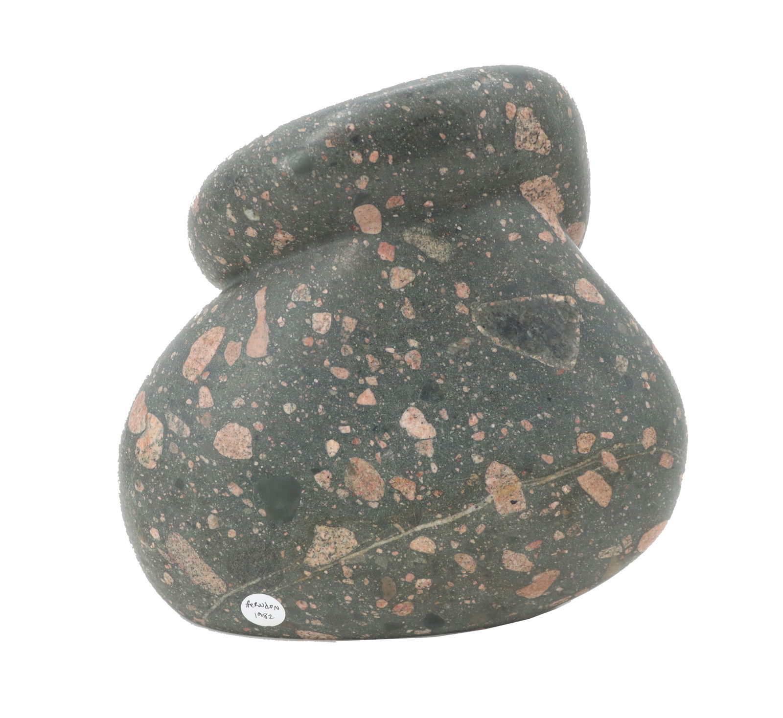 Charles Herndon (Born 1947) American, "Untitled" Abstract Stone Vase Sculpture (1 of 13)