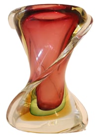 Gino Onesto (Born 1935) Italian, Signed and Dated Murano Glass Vase