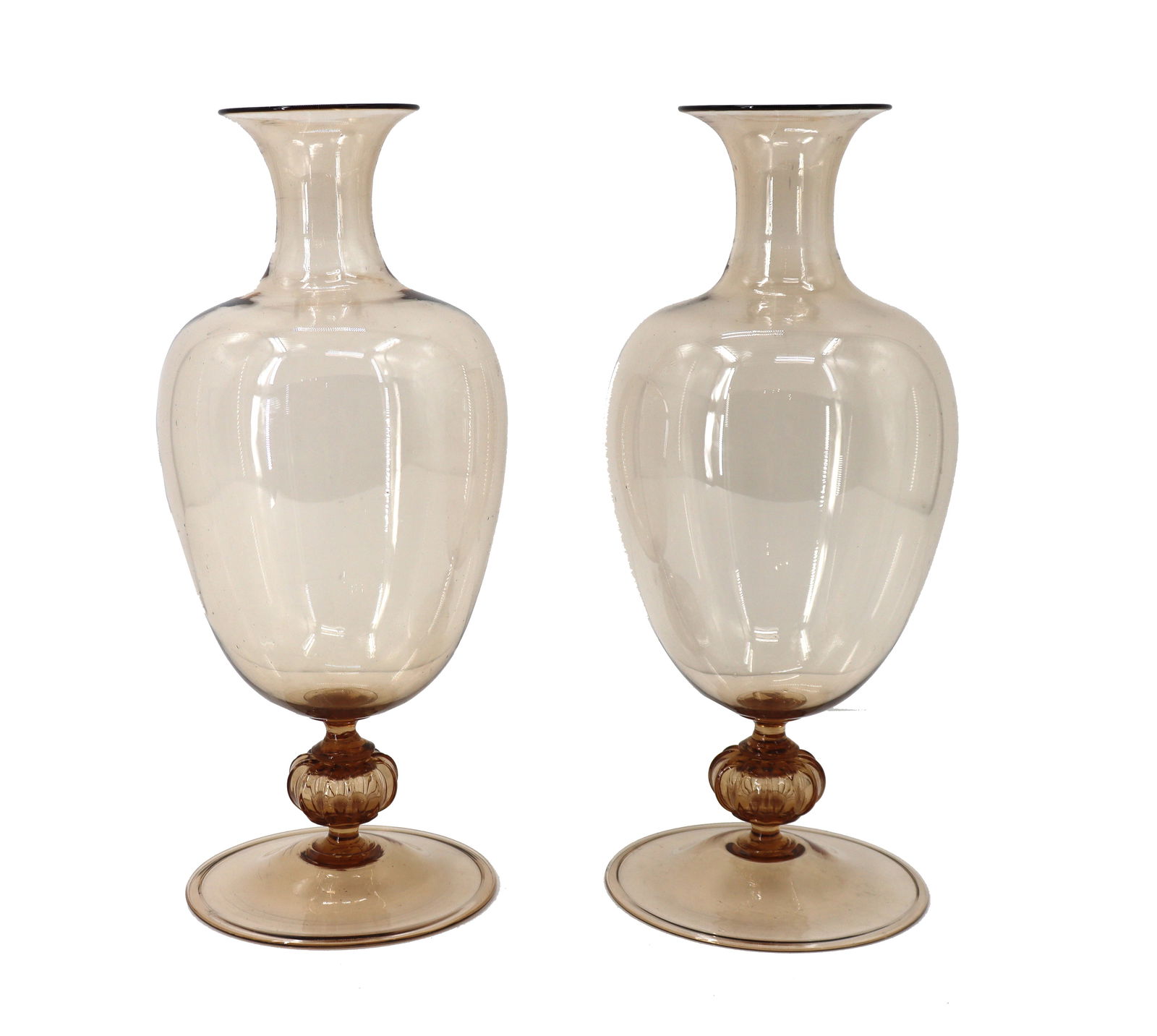 Paolo Venini (1895-1959) Italian, (2) Murano Glass Vases (1 of 12)