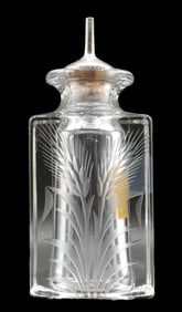 Heisey (unsigned) Etched Bitters Jar 1937