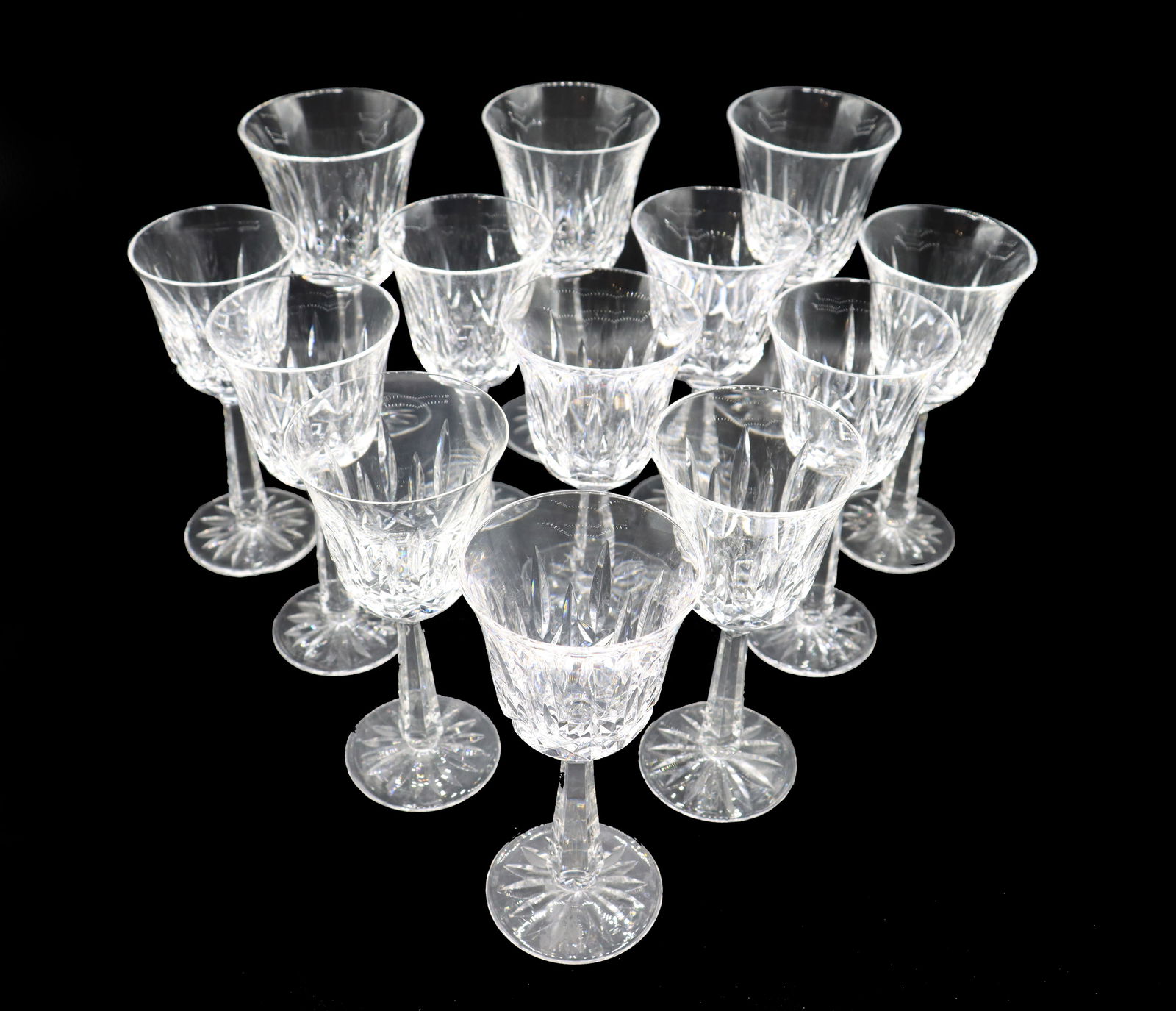(13) Waterford Cut Crystal Stemware Ballyshannon Water Goblets (1 of 13)