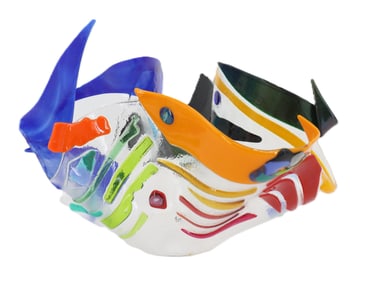 Josephina Espinosa (20th/21st Century) Colombian/American, Multi-Colored Layered Glass Bowl