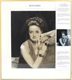George Hurrell (1904-1992) American, Signed Photographic Print of Bette Davis