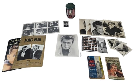 Spectacular James Dean Memorabilia Collection including Autographed Photo