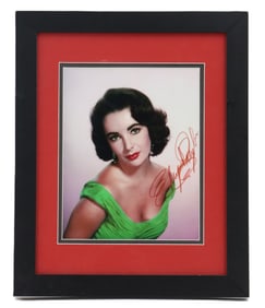 Elizabeth Taylor (1932-2011) British/American, Hollywood Memorabilia Signed Headshot