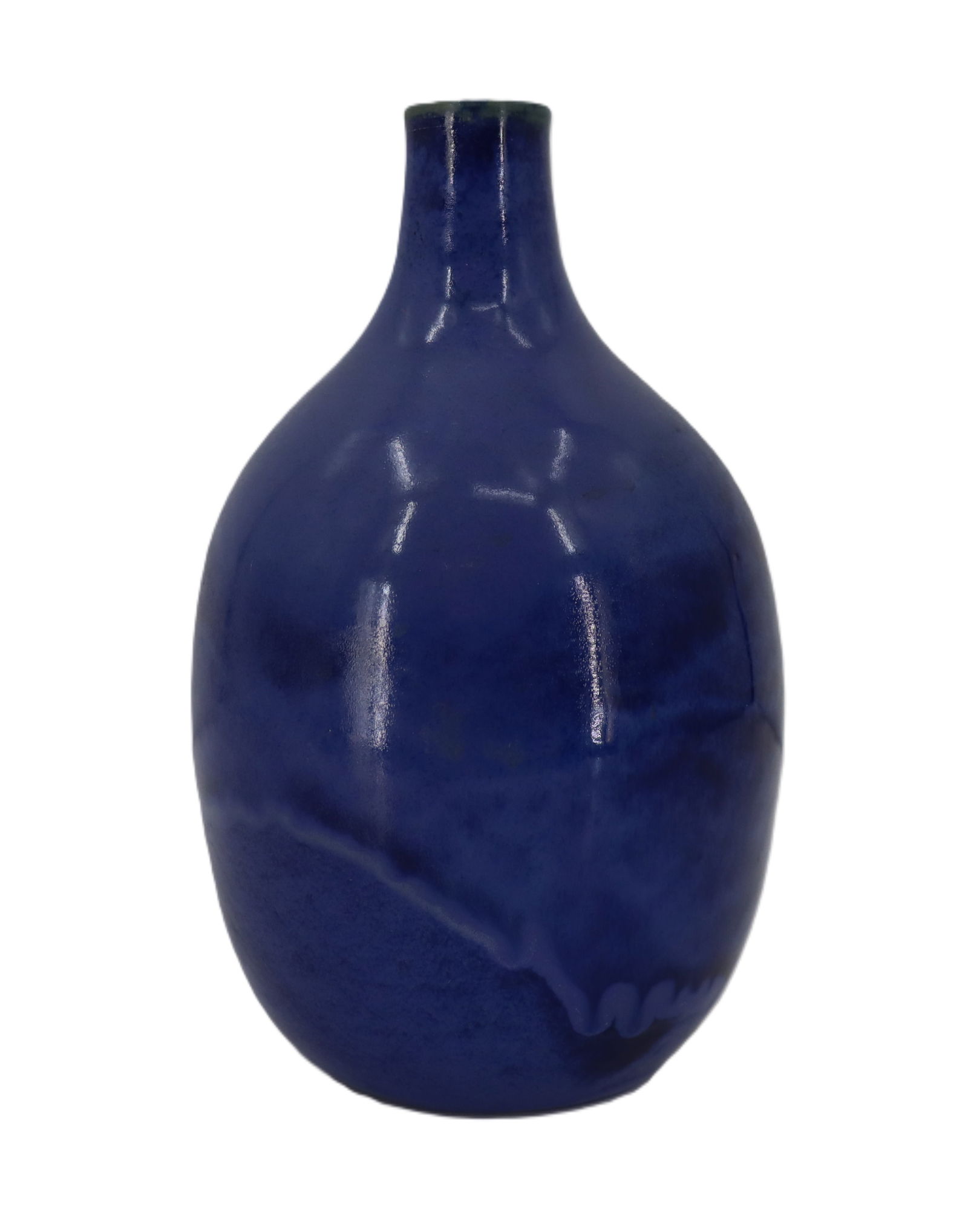 William J. Gordy (1910-1993) American, Blue Glazed Art Pottery Bouquet Vase (1 of 16)