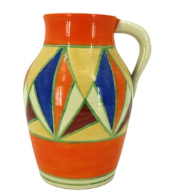 After Clarice Cliff (1899-1972) English, Reproduction "Bizarre" Art Pottery Lotus Jug