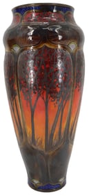 Stephanie Young (Born 1969) American, Art Nouveau Inspired Porcelain Vase