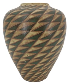 Chris Powell (Born 1968) American, Arts & Crafts Pottery Inspired Porcelain Vase