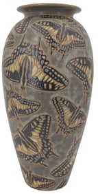 Chris Powell (Born 1968) American, Arts & Crafts Pottery Inspired Ceramic Vase