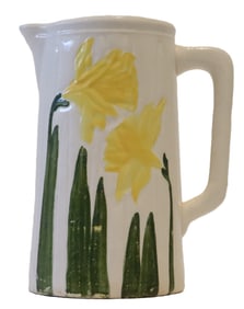 Marked Avon Faience Company Arts and Crafts Earthenware Pitcher