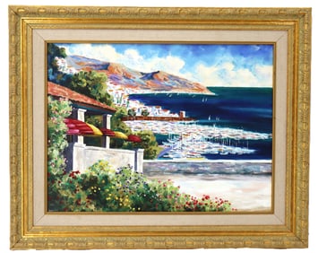 Dennis Assayac (Born 1955) French/American, Landscape Oil on Canvas