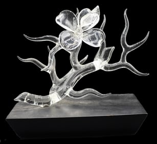 Frabel Art Class Dogwood Flower Sculpture on Stand