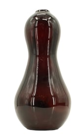 Art Glass Eggplant Vase