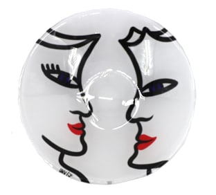 Kosta Boda Ulrica Hydman Vallien Open Mind Glass Bowl