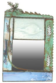 Cindy Hirt (Born 1953) American, Mixed Media Wall Art Mirror