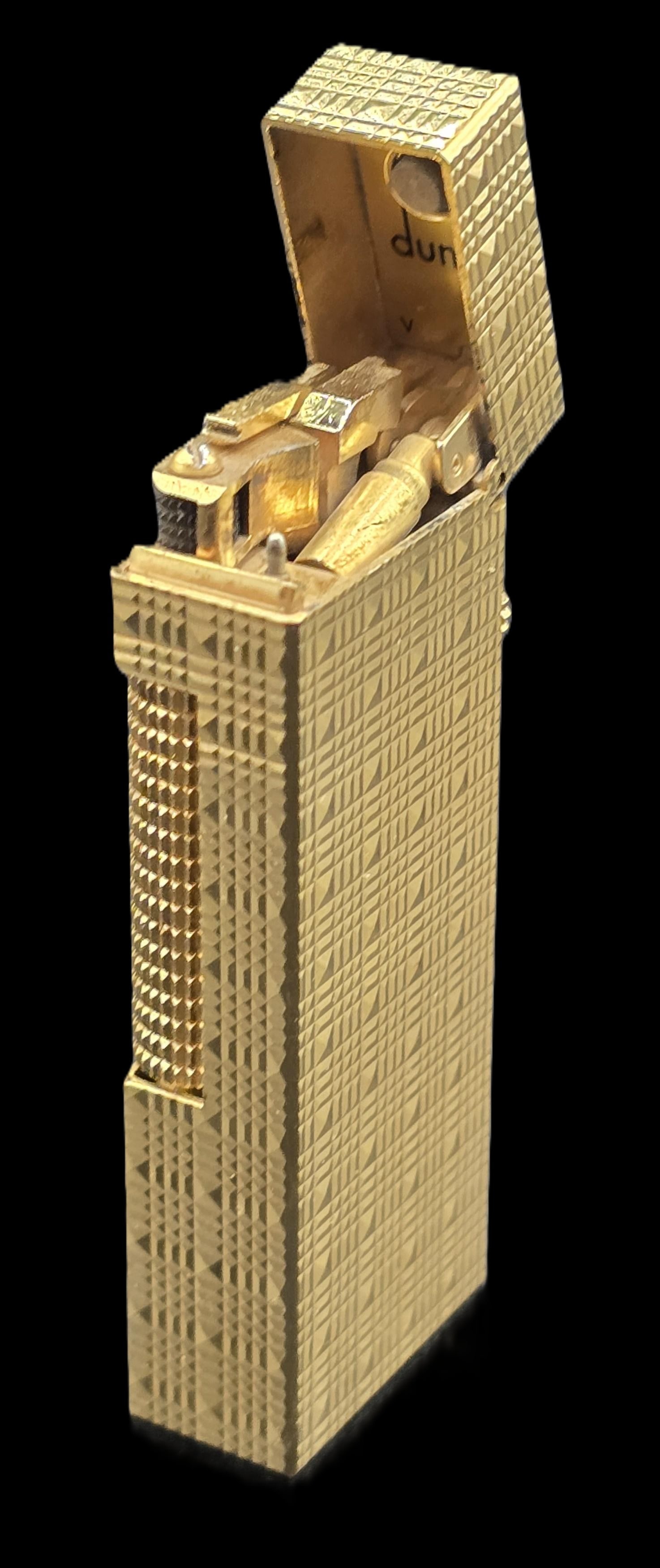 Vintage Dunhill Gold Plated Rollagas Lighter with Original Case (1 of 12)