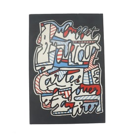 Boxed Set Jean Dubuffet, (1901-1985) French Banque De L'Hourloupe Cartes