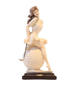 Giuseppe Armani (1935-2006) Italian, Porcelain Female Golfer Figure with Original Box