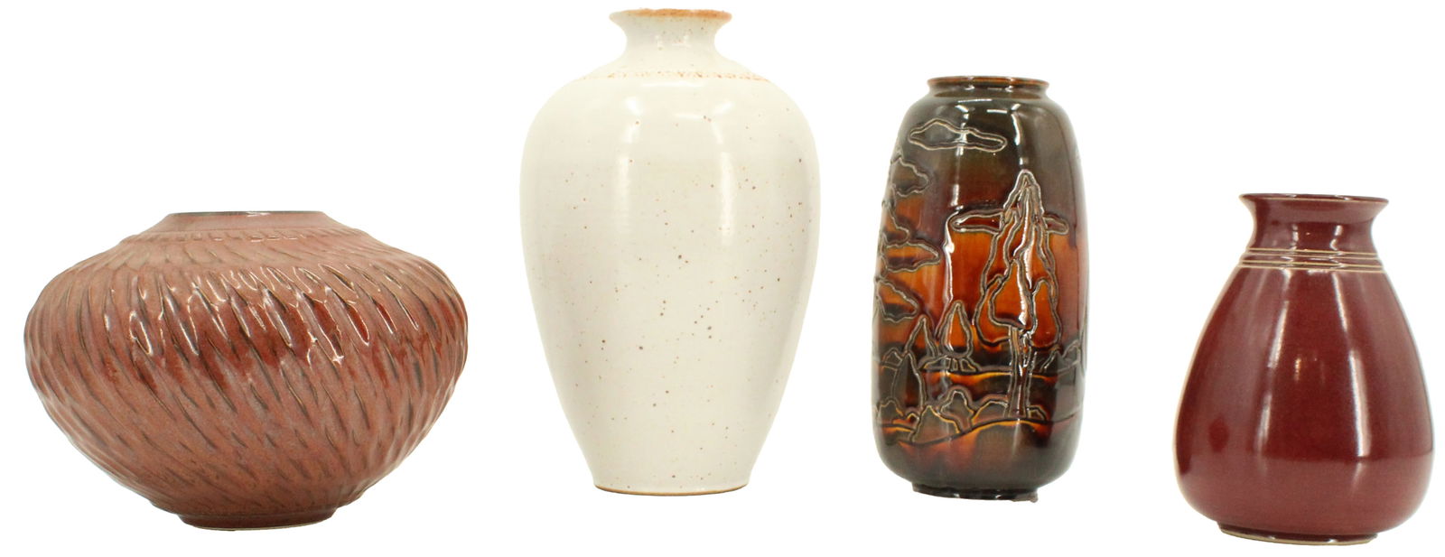 Chris Powell (Born 1968) American, (4) Art Pottery Vases (1 of 14)