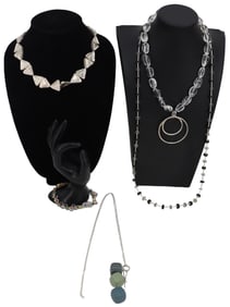 (5) Sterling Silver Designer Jewelry Pieces - Gross 6.870 ozt.