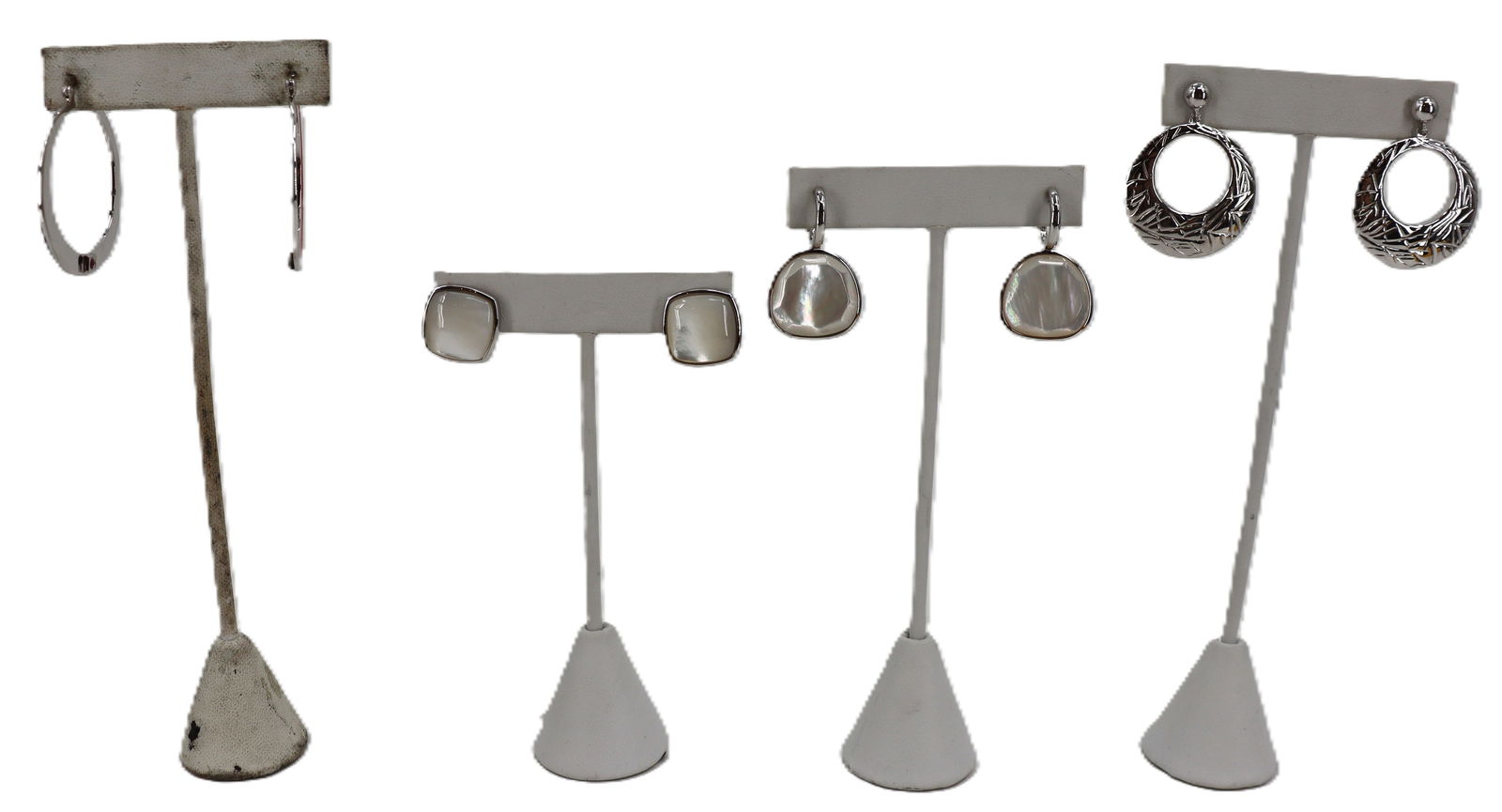 (4) Pairs of Elle Sterling Silver Earrings - Gross 1.405 ozt. (1 of 10)