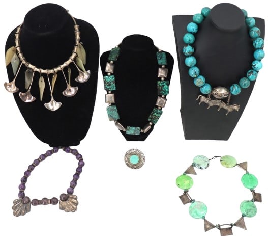 (6) Tested 90% Silver Jewelry Pieces - Gross 32.885 ozt. (1 of 18)