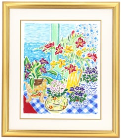 Cathi Whiting (Born 1957) English, Signed and Numbered Still Life Serigraph