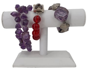 (3) Bracelets with Silver