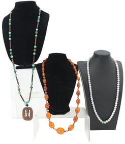 (3) Beaded Necklaces