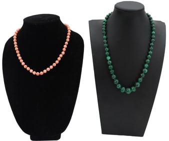 (2) Beaded Necklaces
