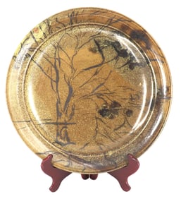 Darrell Adams (Born 1963) American, Signed Art Pottery Charger Plate
