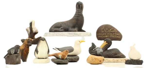 (11) Daga Stoneware and Porcelain Sculptures