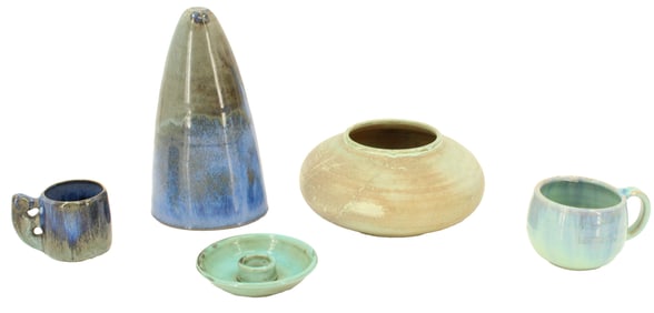 (5) Shearwater Pottery Pieces