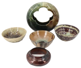 (5) Pieces of Art Pottery