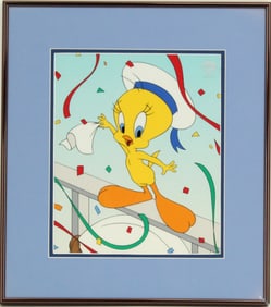 Warner Brothers Bon Voyage Tweety Serigraph Cel