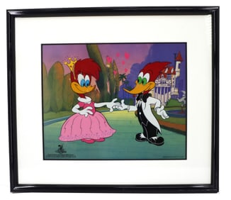 Woody and Winnie Woodpecker Serigraph Cel Lovebirds II