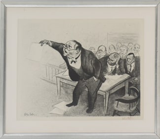 William Gropper (1897-1977) American, Signed Original Lithograph