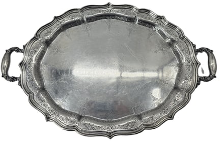 Wm. B. Durgin Co. (1853-1924) American Sterling Silver Tray - 136.070 ozt.
